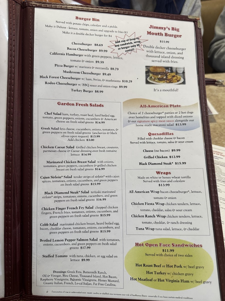 Marysville All American Diner Menu - Image 2