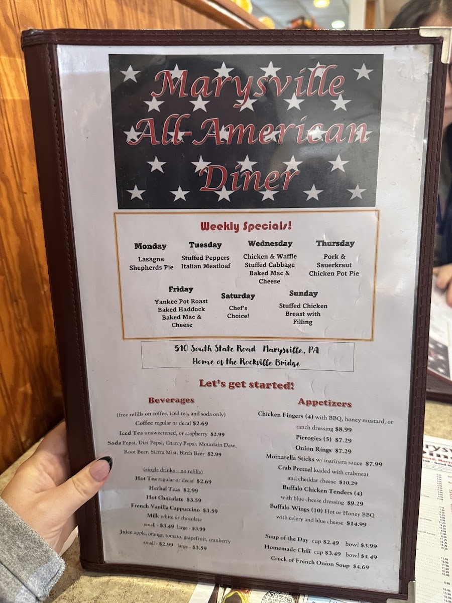 Marysville All American Diner Menu - Image 3